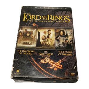 Lord of the Rings-Motion Picture Trilogy DVD 3 Movie Lot Two Towers Return King